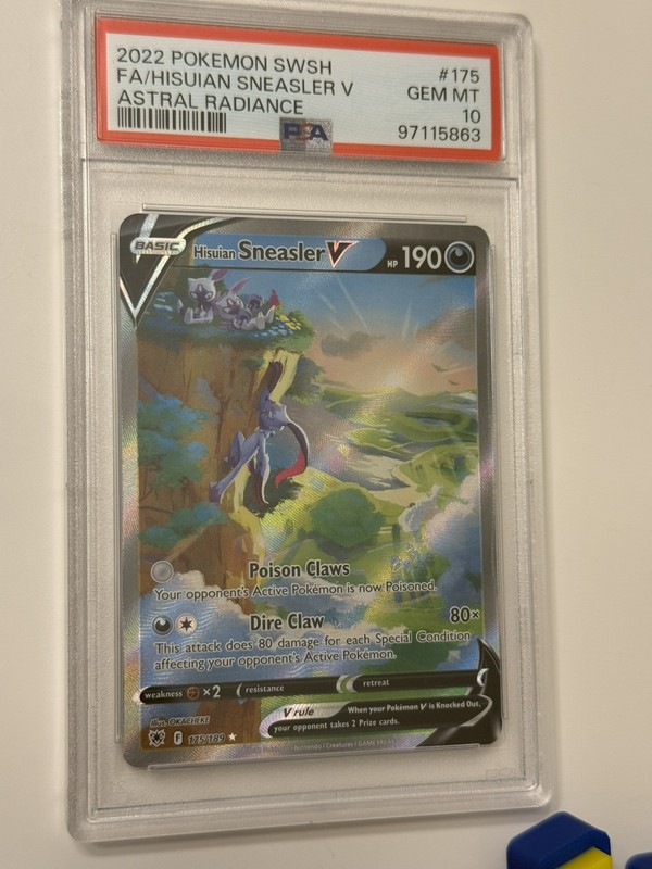PSA 10 Hisuian Sneasler V 175/189 Full Art Astral Radiance Pokemon