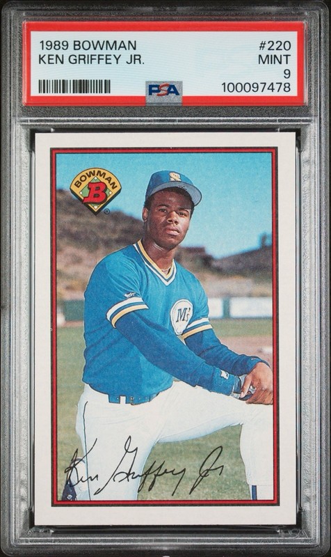 1989 Bowman Ken Griffey Jr #220 Rookie Card PSA 9
