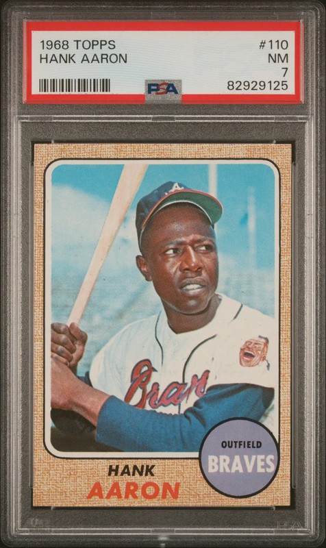 1968 Topps Hank Aaron #110 PSA 7