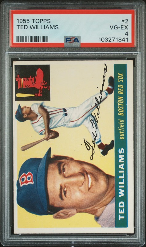 1955 Topps Ted Williams #2 PSA 4