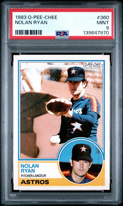 1983 O-Pee-Chee Nolan Ryan #360 PSA 9