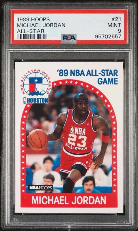 1989 Hoops Michael Jordan All-STAR #21 PSA 9