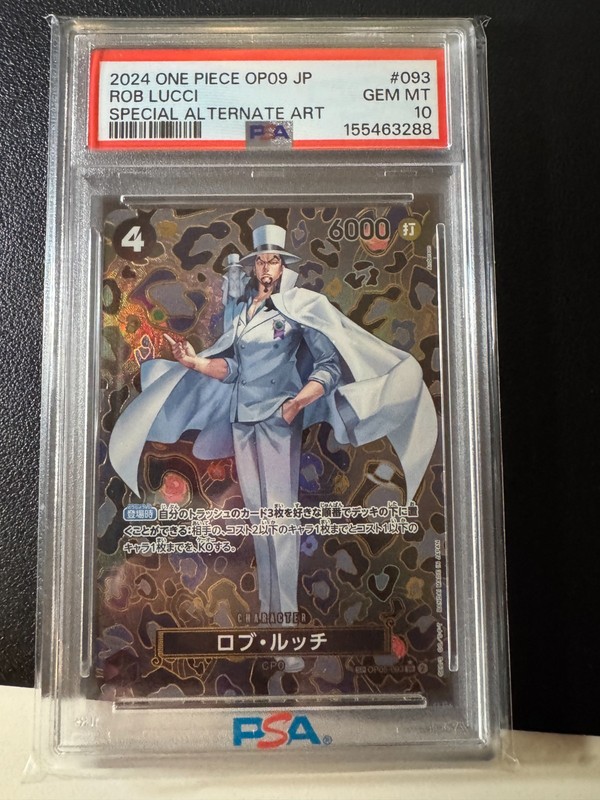 Special Alternate Art Rob Lucci One Piece 2024 OP09 Japanese SP OP05-093 PSA 10 view 1