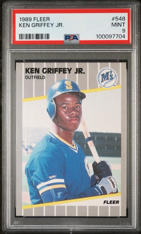1989 Fleer Ken Griffey Jr #548 PSA 9