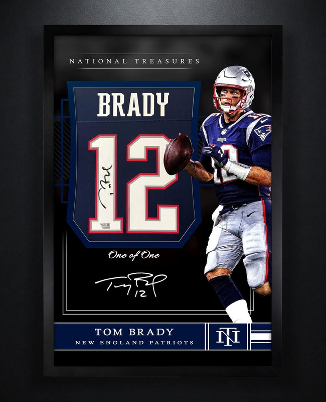 Tom Brady Signed New England Patriots Nike Jersey Framed Fanatics COA Auto