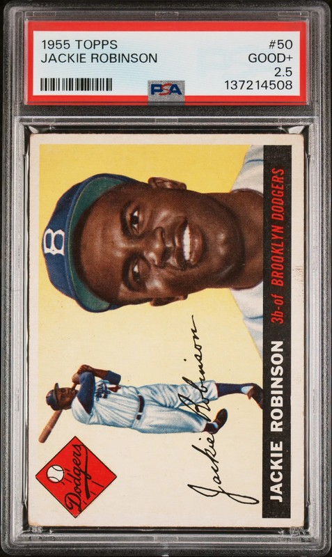 1955 Topps Jackie Robinson #50 PSA 2.5