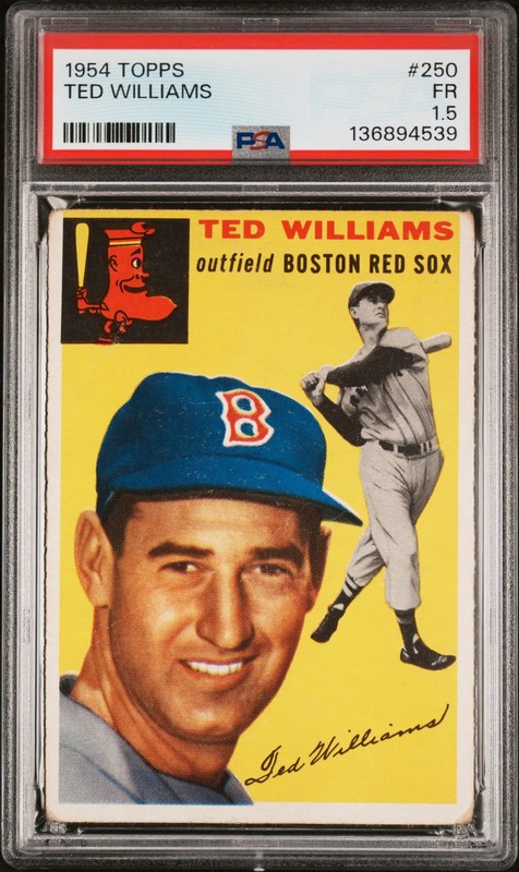 1954 Topps Ted Williams #250 PSA 1.5