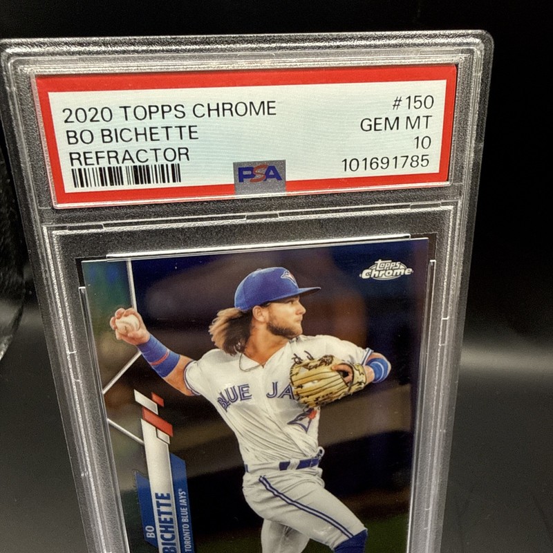 2020 Topps Chrome REFRACTOR #150 Bo Bichette RC PSA 10 GEM MINT view 2