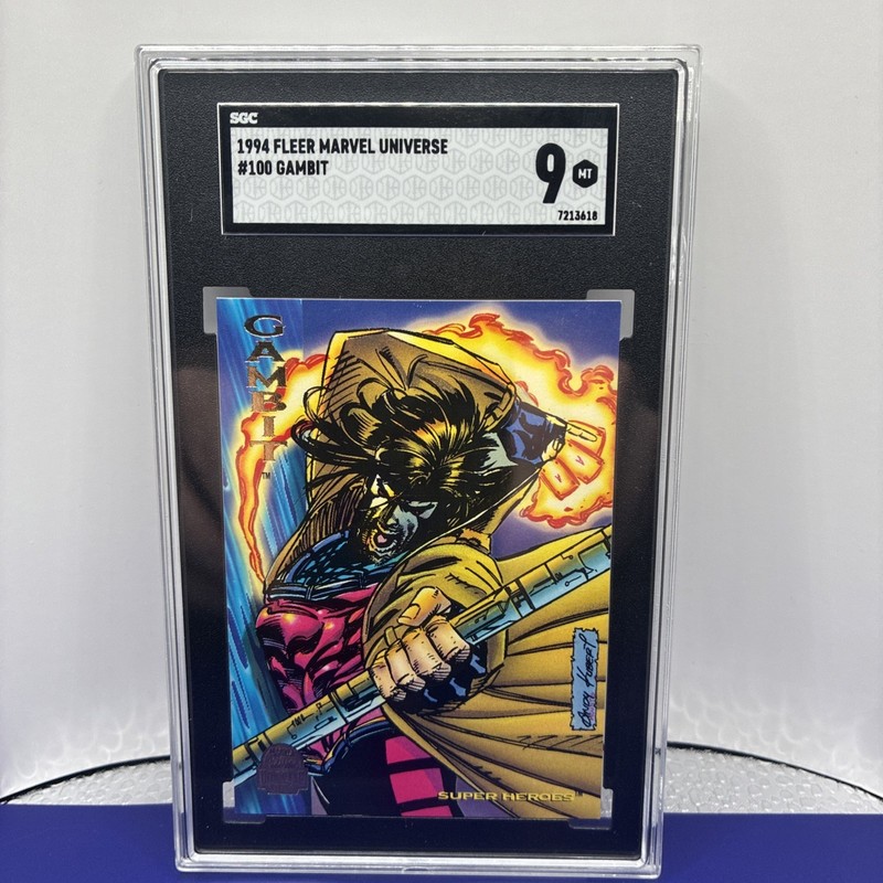 1994 Fleer Marvel Universe #100 Gambit SGC 9 MINT