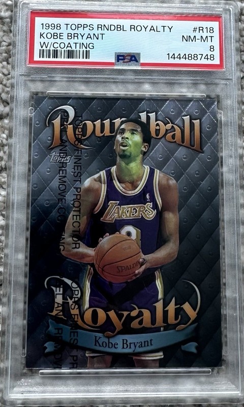 1998 Kobe Bryant Topps Roundball Royal W/Coating LAKERS HOF PSA 8 