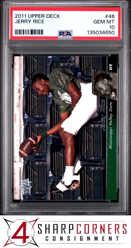 2011 UPPER DECK #46 JERRY RICE HOF PSA 10