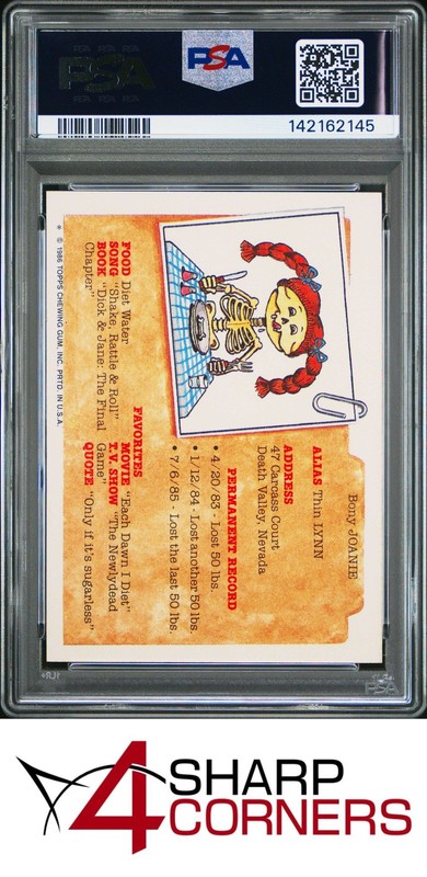 1986 GARBAGE PAIL KIDS STICKERS #191a BEN BOLT SERIES 5 PSA 10 view 2
