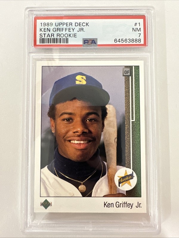 1989 Upper Deck Ken Griffey Jr. #1 Star Rookie RC Mariners PSA 7 - TCCCX
