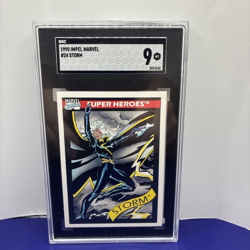 Storm 1990 Impel Marvel Universe #24 SGC 9 MINT