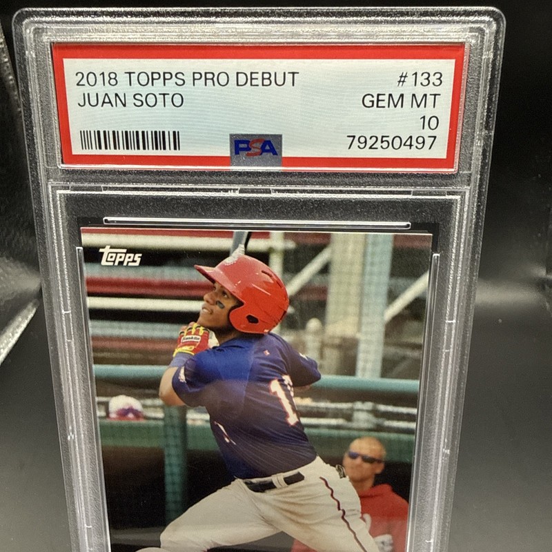 2018 Topps Pro Debut Juan Soto RC Prospect Rc PSA 10  #133 view 2