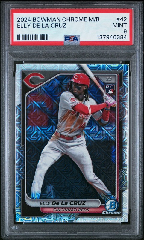 2024 Bowman Chrome Mega Box Elly De La Cruz #42 PSA 9 view 1
