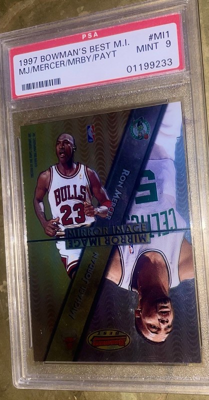 1997 Bowman’s Best Michael Jordan Mirror Images #MI1 Psa 9 Bulls 