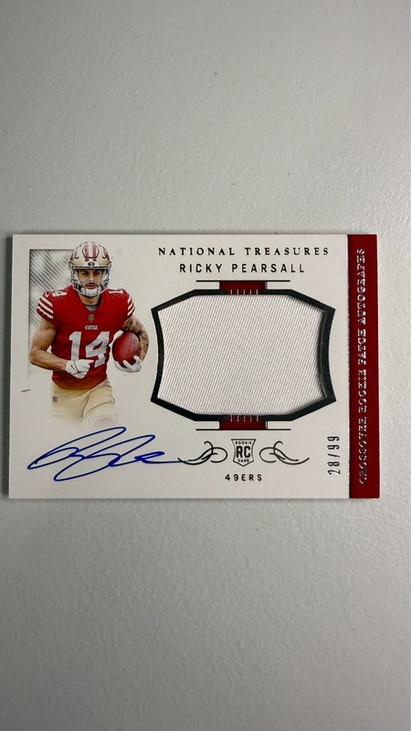 2024 National Treasures #CRPA-RPL Ricky Pearsall rc patch auto
