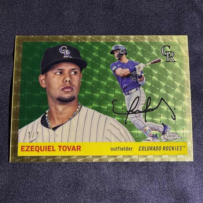 2025 Topps Chrome Platinum Ezequiel Tovar 1/1 SuperFractor