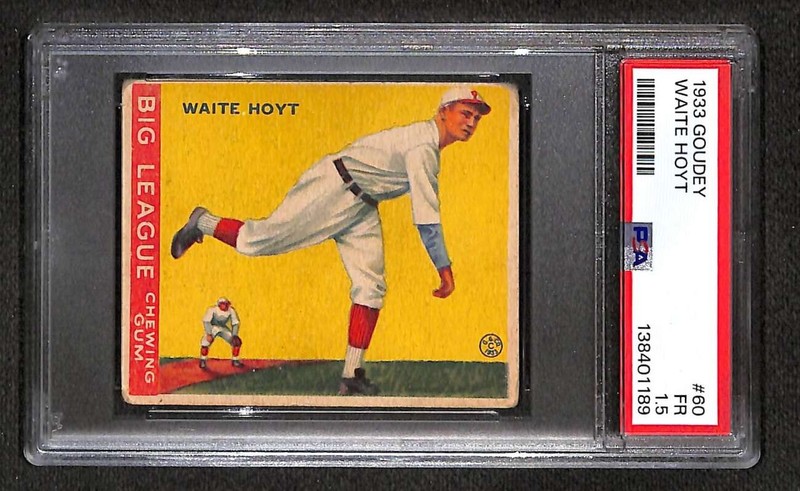 1933 Goudey #60 Waite Hoyt HOF  PSA 1.5 FAIR C105180
