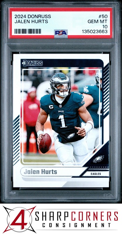 2024 PANINI DONRUSS #50 JALEN HURTS PSA 10