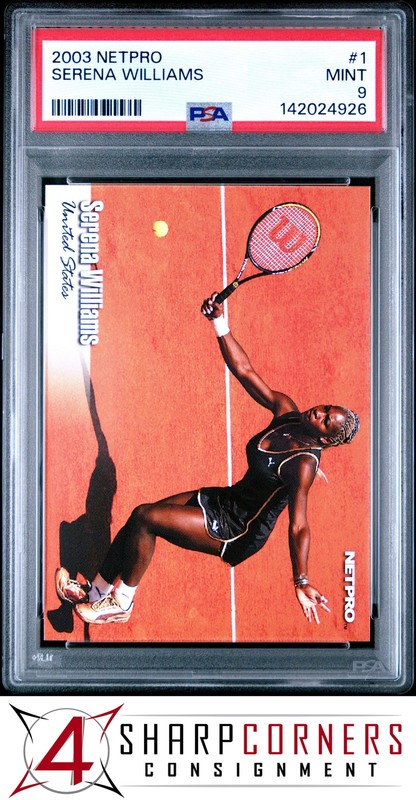 2003 NETPRO #1 SERENA WILLIAMS RC PSA 9