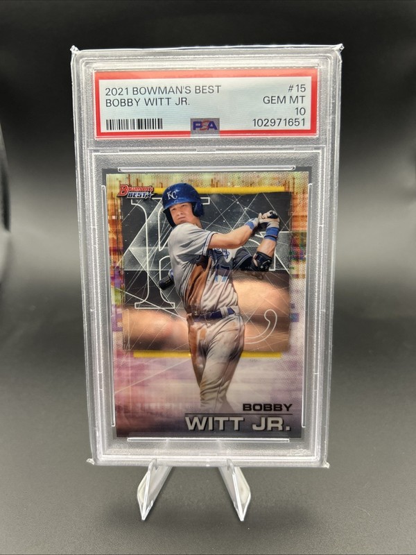 2021 Bobby Witt Jr Bowmans Best #15 Royals  Graded PSA 10 GEM MINT