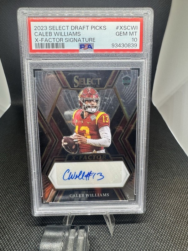 2023 SELECT DRAFT PICKS CALEB WILLIAMS X-FACTOR SIGNATURE PSA 10