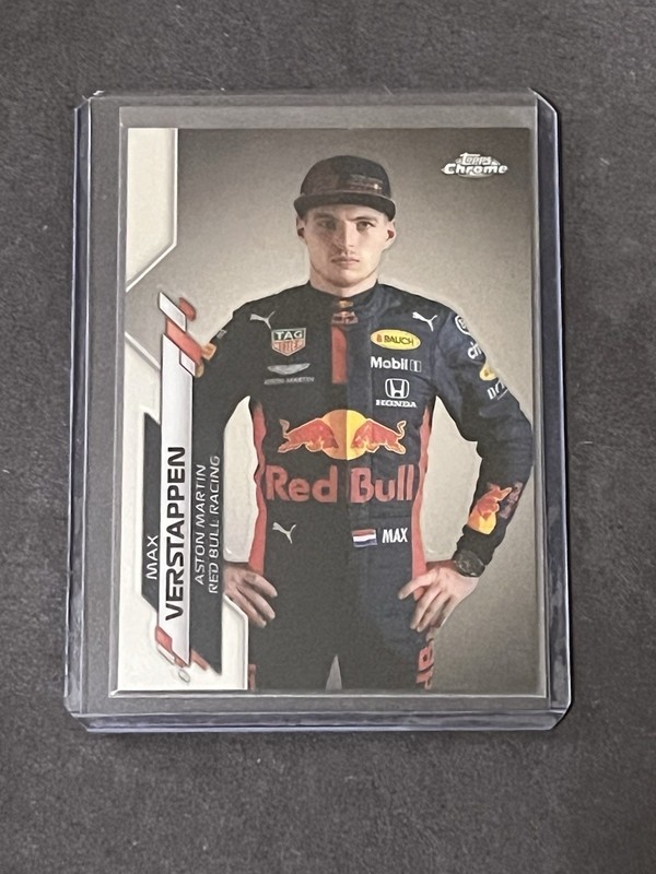 2020 Topps Chrome Formula 1 F1 Max Verstappen Portrait #6 RC Red Bull