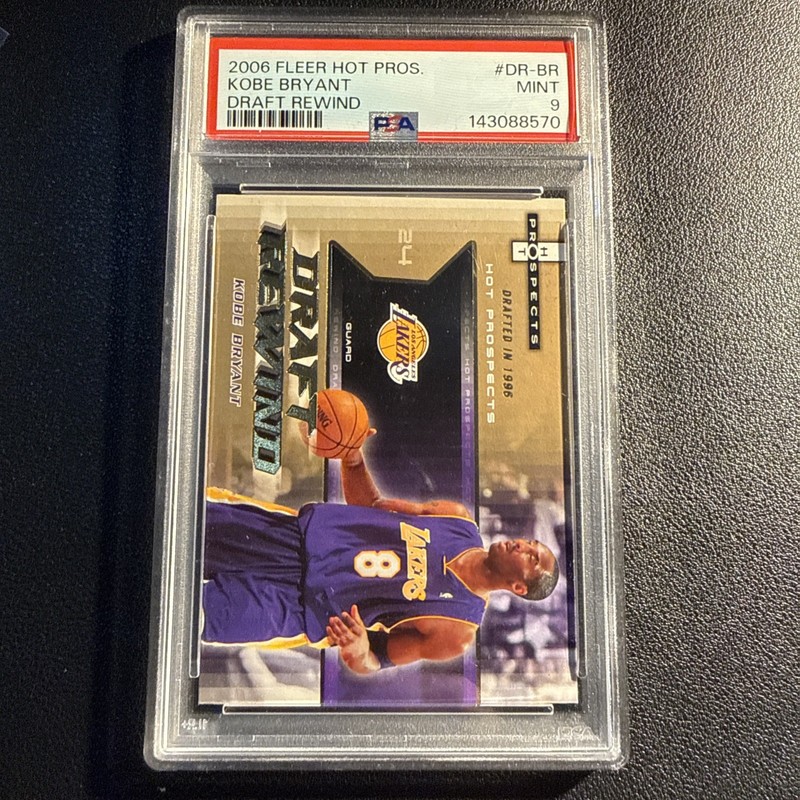 2006 Fleer Hot Prospects #DR-BR Kobe Bryant DRAFT REWIND Gem Mint PSA 9