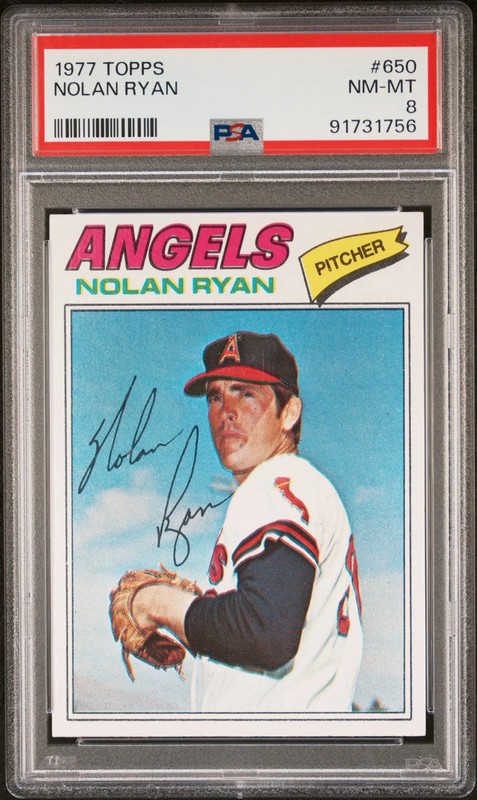 1977 Topps Nolan Ryan #650 PSA 8