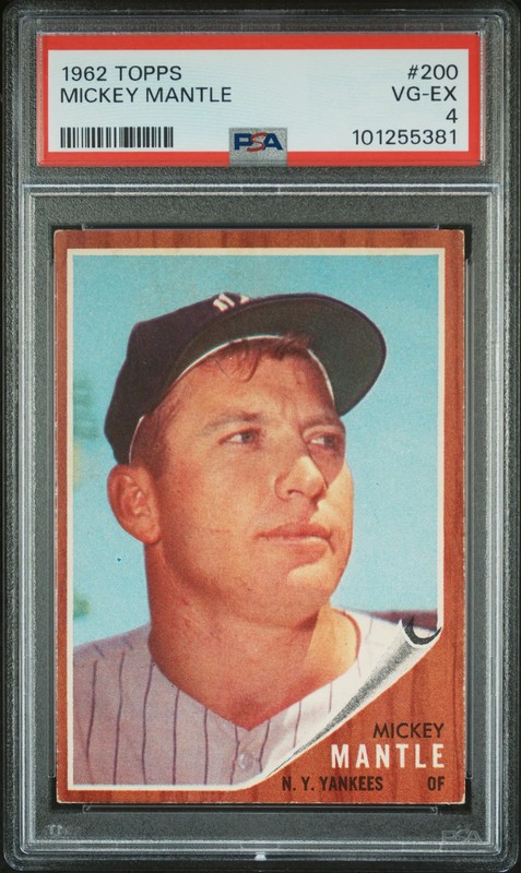 1962 Topps Mickey Mantle #200 PSA 4