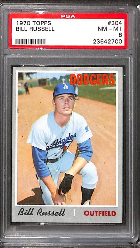1970 TOPPS #304 BILL RUSSELL PSA 8 NM-MT 23642700 