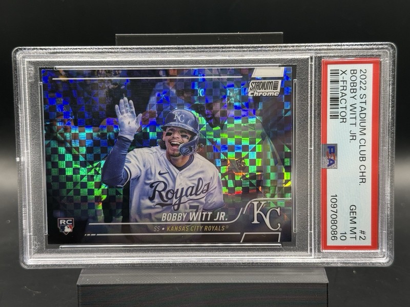 2022 Topps Stadium Club Chrome - Bobby Witt Jr. #2 X-Fractor (RC) - PSA 10