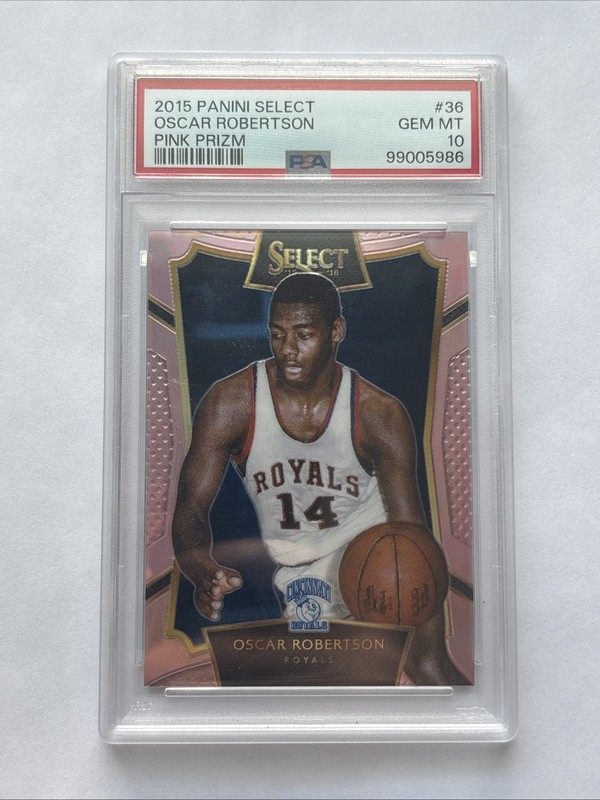 2015 Panini Select Pink Prizm #36 Oscar Robertson /20 PSA 10 MINT HOF