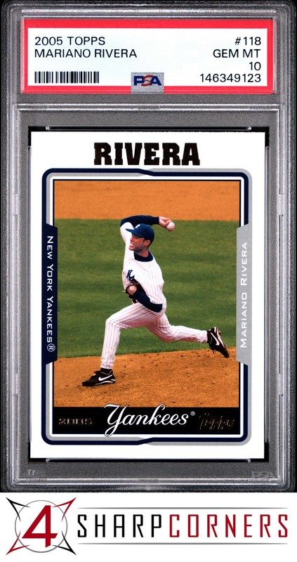 2005 TOPPS #118 MARIANO RIVERA YANKEES HOF PSA 10