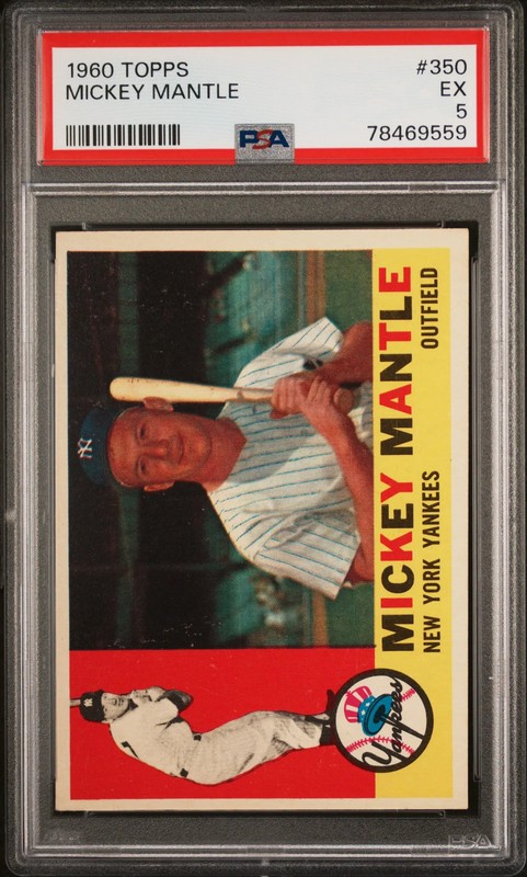 1960 Topps Mickey Mantle #350 PSA 5
