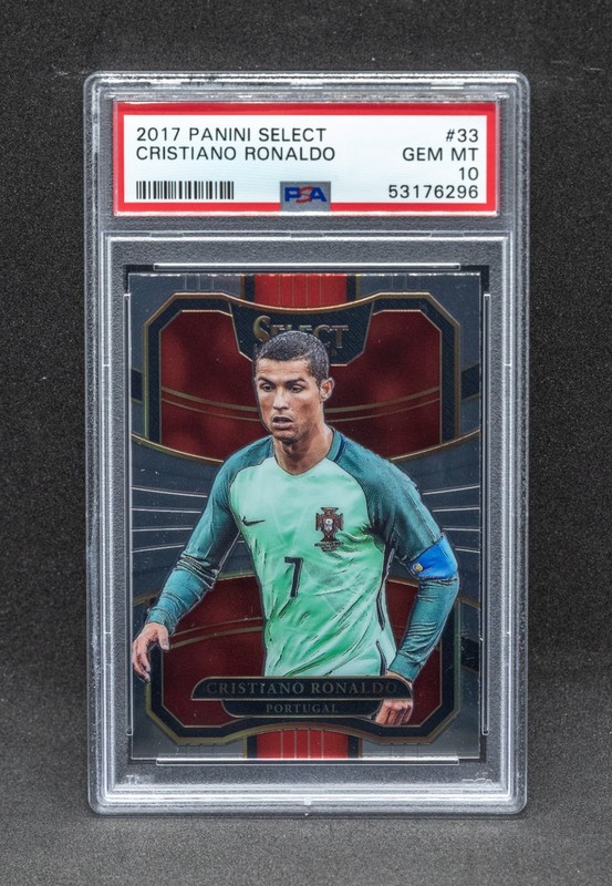 Cristiano Ronaldo 2017 Panini Select PSA 10