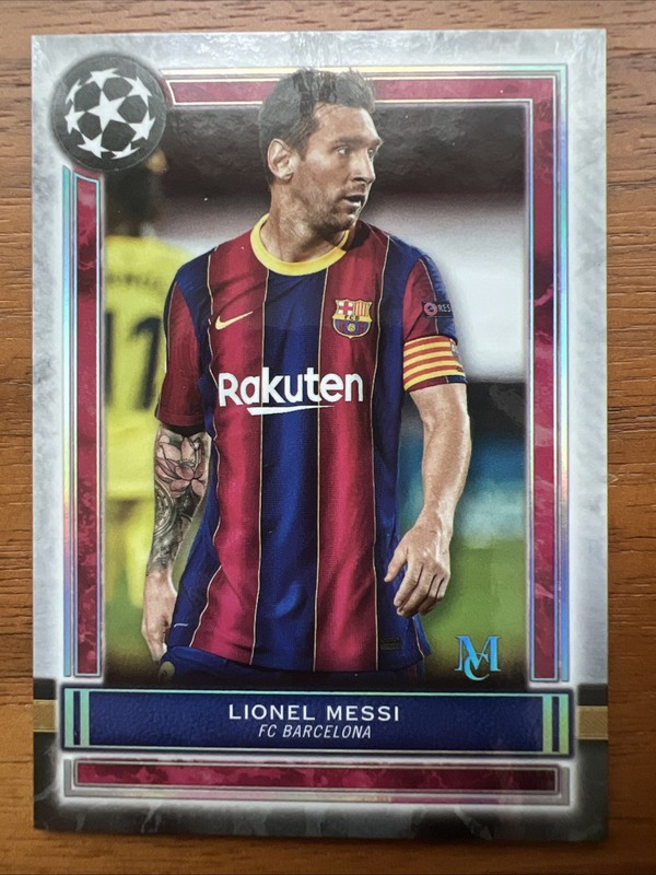 2020-21 Topps Museum Collection Uefa Champions League - Lionel Messi #50