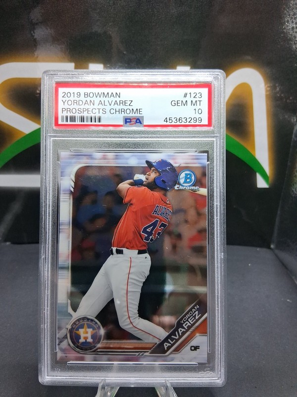 2019 Bowman - Chrome Prospects Yordan Alvarez #BCP-123 Rookie PSA 10