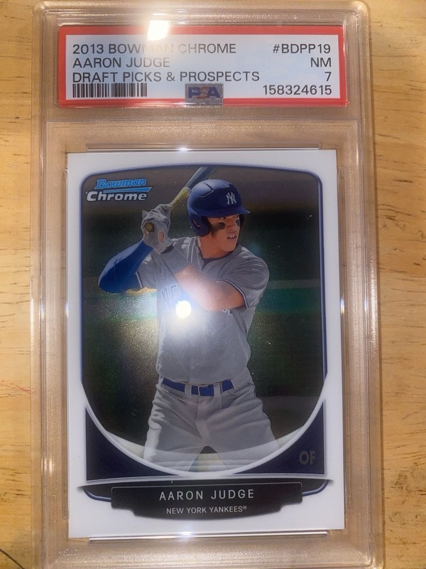 Bowman 2013 Chrome Draft Picks Aaron Judge #BDPP19 PSA 7 Rookie Yankees