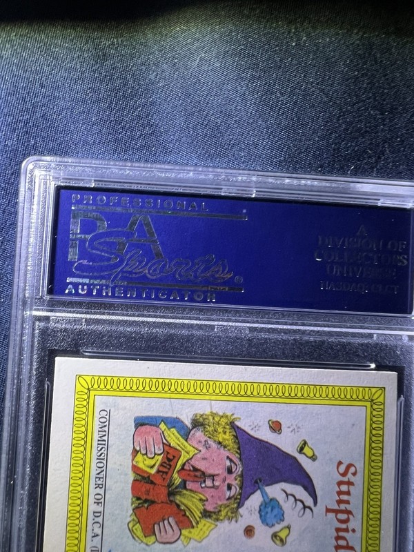 1985 Topps OS1 Garbage Pail Kids Series 1 DEAD TED 5a Matte Card PSA 9(OS)NM-MT view 2