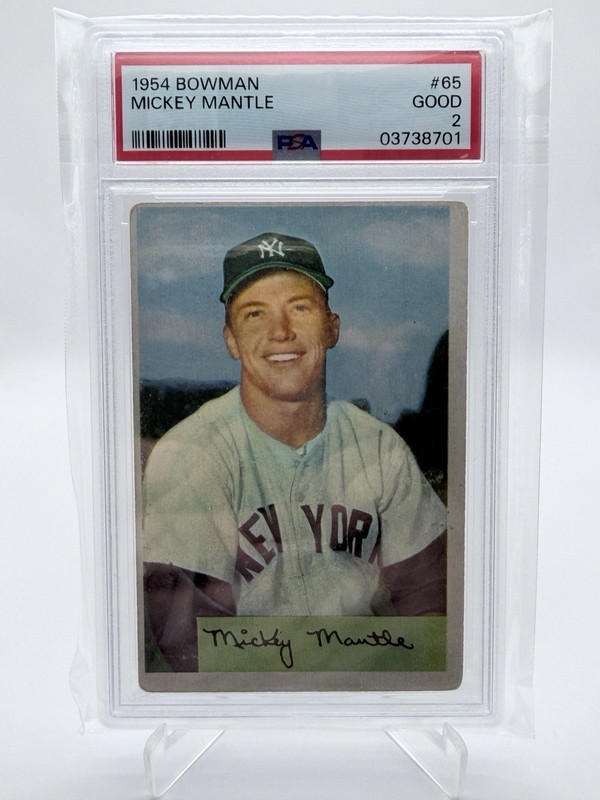 1954 Bowman - Mickey Mantle PSA 2