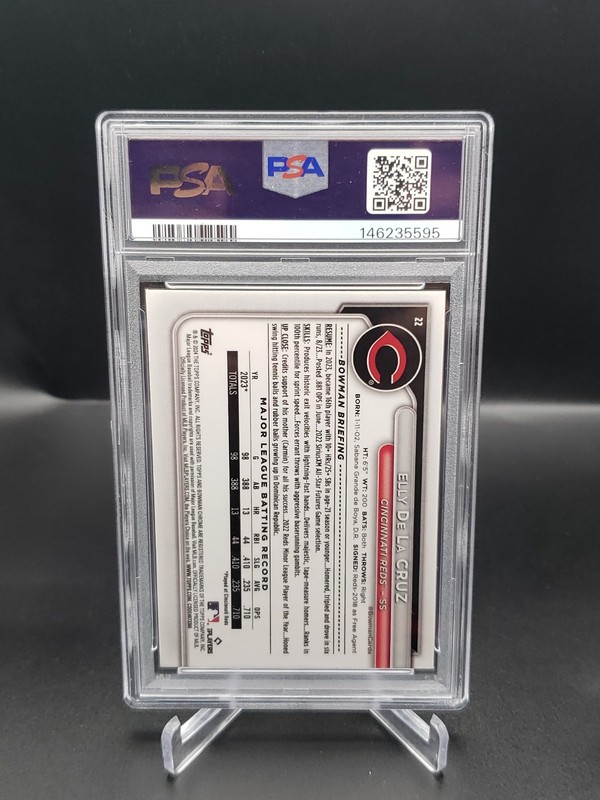 2024 Bowman - Elly De La Cruz #22 Chrome Mojo Refractor (RC) PSA 10 GEM 💎  view 2