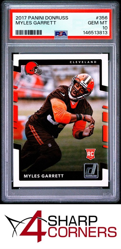 2017 PANINI DONRUSS #356 MYLES GARRETT RC BROWNS PSA 10
