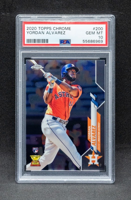Yordan Alvarez 2020 Topps Chrome Rookie RC PSA 10