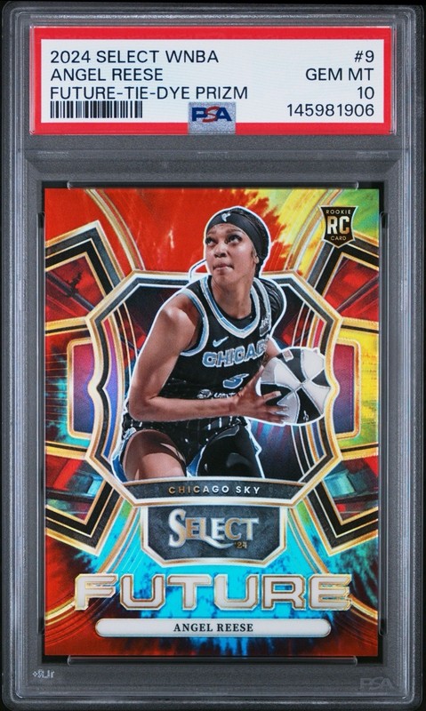2024 Select WNBA ANGEL REESE #9 (RC) Future Tie-Dye Prizm 15/25 PSA 10