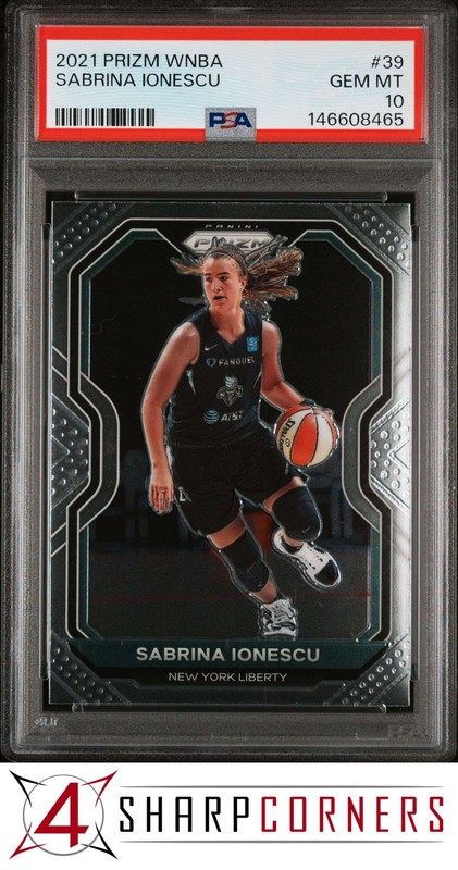 2021 PANINI PRIZM WNBA #39 SABRINA IONESCU POP 6 PSA 10