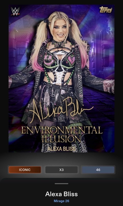 Alexa Bliss - Purple Environmental Illusion Signature Iconic Slam WWE Mirage 26