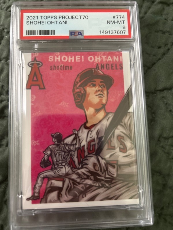 2021 projevt 70 #774 shohei ohtani psa 8